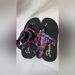 Skechers Yoga Foam Slingback Tye Dye Sandals Womens Size 6